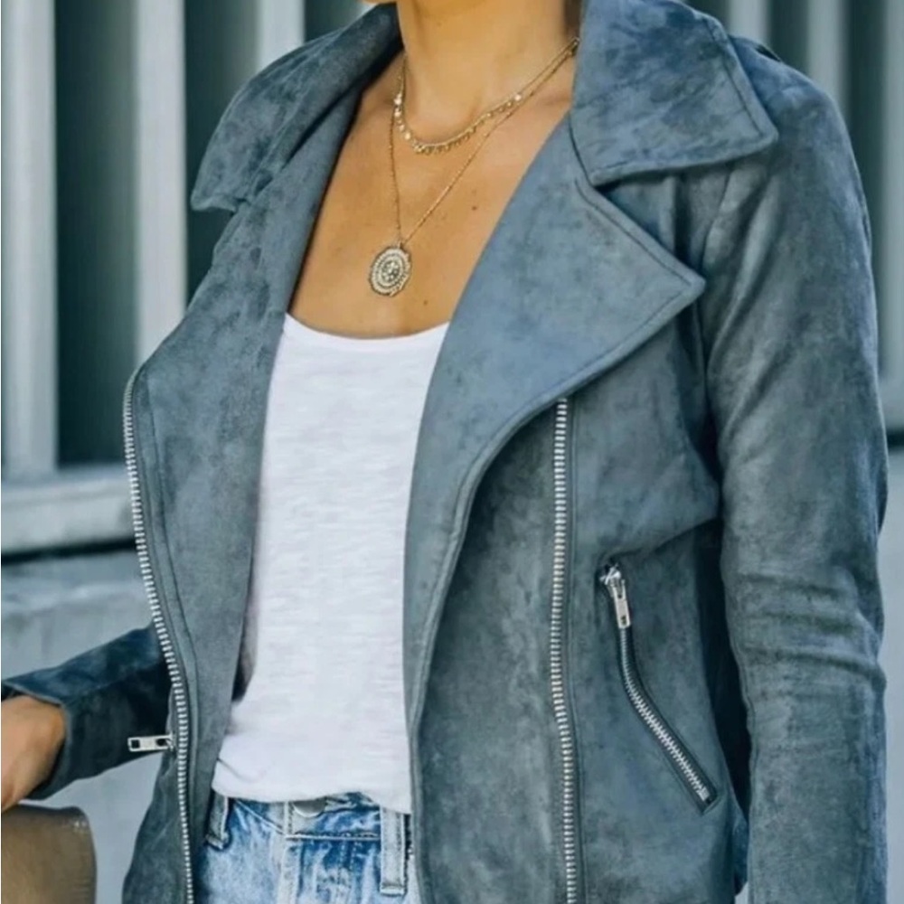 Women's Charcoal Market “Suede” Jacket